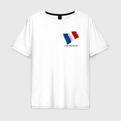 Мужская футболка оверсайз Im French - motto