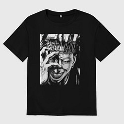 Мужская футболка оверсайз Магическая битва Сугуру Гэто