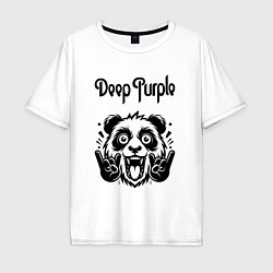 Мужская футболка оверсайз Deep Purple - rock panda