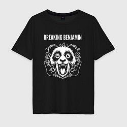 Мужская футболка оверсайз Breaking Benjamin rock panda