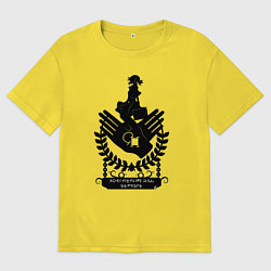 Футболка оверсайз мужская Вайолет Эвергарден, цвет: желтый