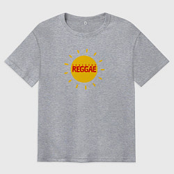 Футболка оверсайз мужская Солнечное регги, цвет: меланж