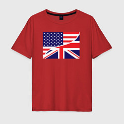 Мужская футболка оверсайз США и Великобритания