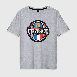 Мужская футболка оверсайз Дух Франции