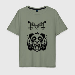 Мужская футболка оверсайз Mayhem - rock panda