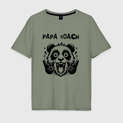 Мужская футболка оверсайз Papa Roach - rock panda