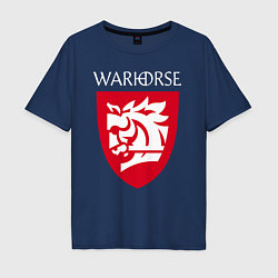 Мужская футболка оверсайз Warhorse logo