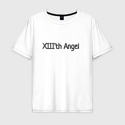 Футболка оверсайз мужская XIIIth angel, цвет: белый