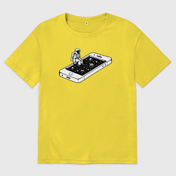 Мужская футболка оверсайз Космическая связь