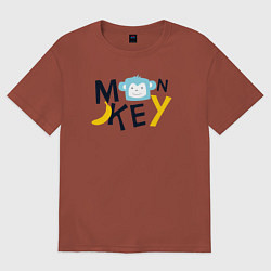 Мужская футболка оверсайз Banana monkey