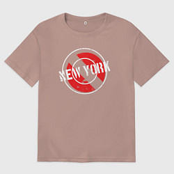 Мужская футболка оверсайз New York seal