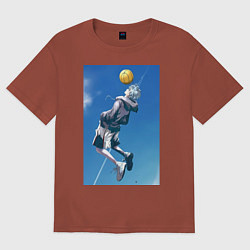 Мужская футболка оверсайз Баскетбол Тэцуя Куроко арт