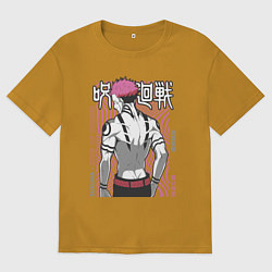 Мужская футболка оверсайз Магическая битва Сукуна jujutsu kaisen Sukuna