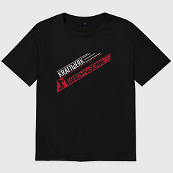 Футболка оверсайз мужская Kraftwerk - The man machine, цвет: черный