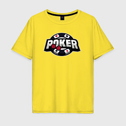 Мужская футболка оверсайз Poker game