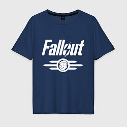 Футболка оверсайз мужская Fallout - vault 33, цвет: тёмно-синий