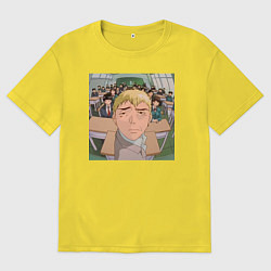 Футболка оверсайз мужская Эйкити Онидзука преподаватель, цвет: желтый