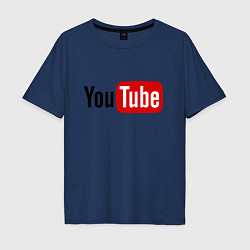 Мужская футболка оверсайз You tube logo