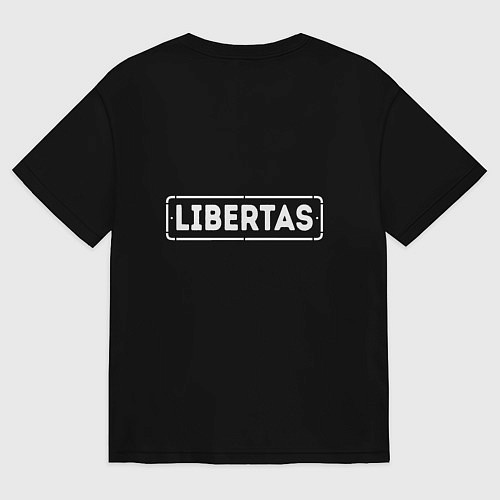 Мужская футболка оверсайз Pistons make me free / Черный – фото 2