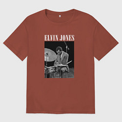 Мужская футболка оверсайз Elvin Jones великий джазовый барабанщик