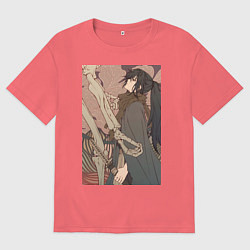 Мужская футболка оверсайз Усянь Вэй с катаной