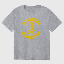 Футболка оверсайз мужская Sons of tardis gallifrey, цвет: меланж