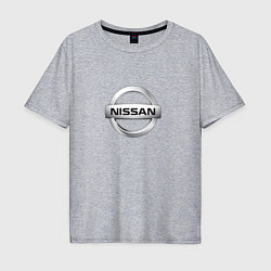 Мужская футболка оверсайз Nissan logo