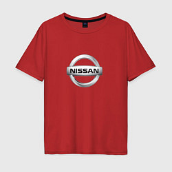 Мужская футболка оверсайз Nissan logo