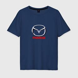 Мужская футболка оверсайз Mazda logo