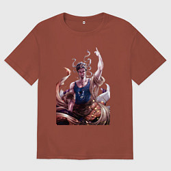 Мужская футболка оверсайз Повесть о конце света Будда