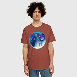 Футболка оверсайз мужская Невеста чародея Элиас Эйнсворт, цвет: кирпичный — фото 2