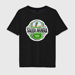 Футболка оверсайз мужская Saudi Arabia, цвет: черный