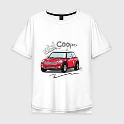 Мужская футболка оверсайз Mini Cooper