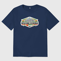 Мужская футболка оверсайз Дубай - добро пожаловать