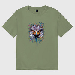 Мужская футболка оверсайз Бриллиантовый ястреб