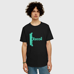 Футболка оверсайз мужская Recoil - Alan from depeche mode project, цвет: черный — фото 2