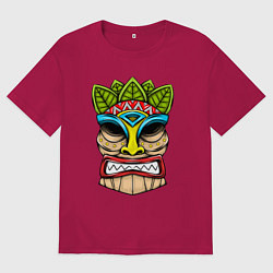 Футболка оверсайз мужская African idol, цвет: маджента