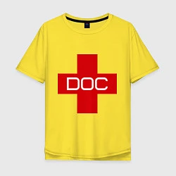 Футболка оверсайз мужская Доктор, цвет: желтый