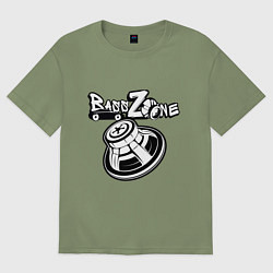 Мужская футболка оверсайз Bass zone subwoofer