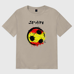 Футболка оверсайз мужская Football Spain, цвет: миндальный