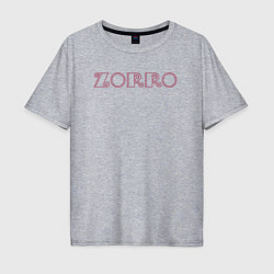 Футболка оверсайз мужская Zorro, цвет: меланж