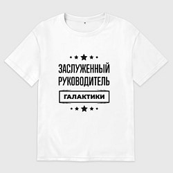 Мужская футболка оверсайз Заслуженный руководитель галактики