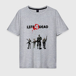 Футболка оверсайз мужская Выжившие Left 4 Dead, цвет: меланж