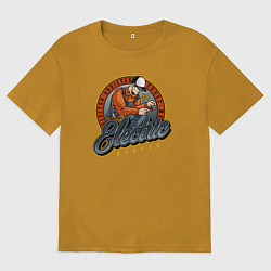 Мужская футболка оверсайз Electro addicted trust me