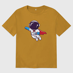 Мужская футболка оверсайз Супер космонавт