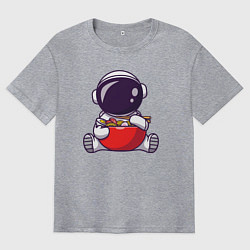 Мужская футболка оверсайз Космический рамен