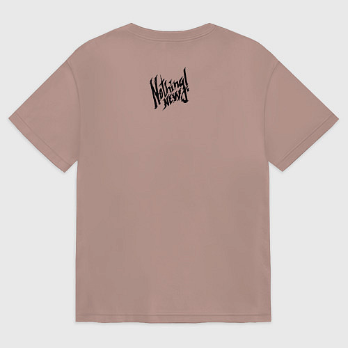 Мужская футболка оверсайз Я стою у моря / Пыльно-розовый – фото 2