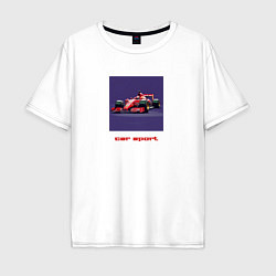 Мужская футболка оверсайз Formula One race car red