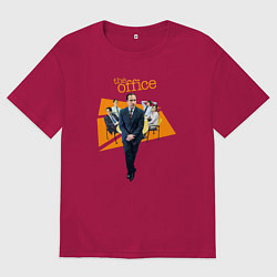 Футболка оверсайз мужская Characters the office, цвет: маджента