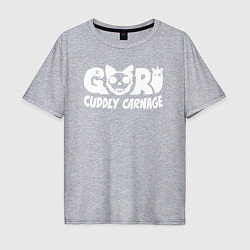 Мужская футболка оверсайз Goro cuddly carnage logotype